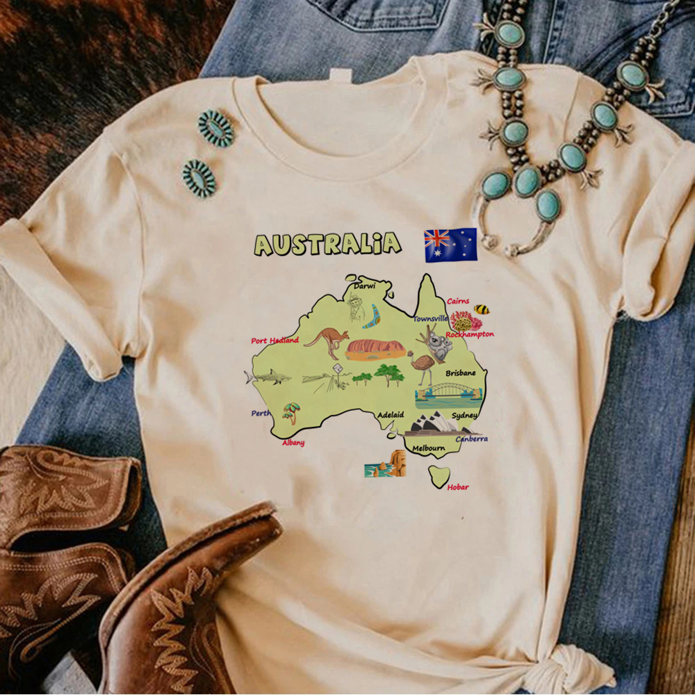 Summer Clothing Women Australia - Australia Koala tshirt women Y2K t-shirts