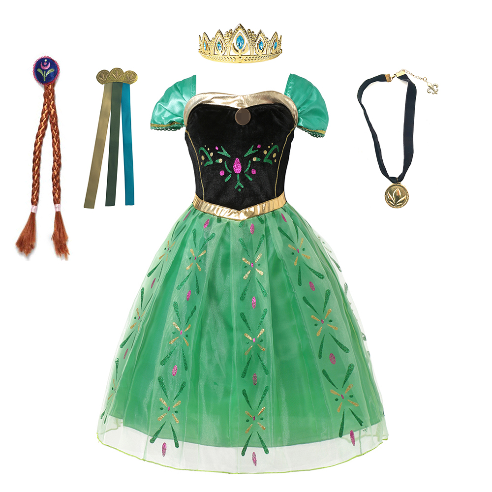 Anna Costume For Kids Girl Fan - Summer Dresses Yours Clothing recension och pris