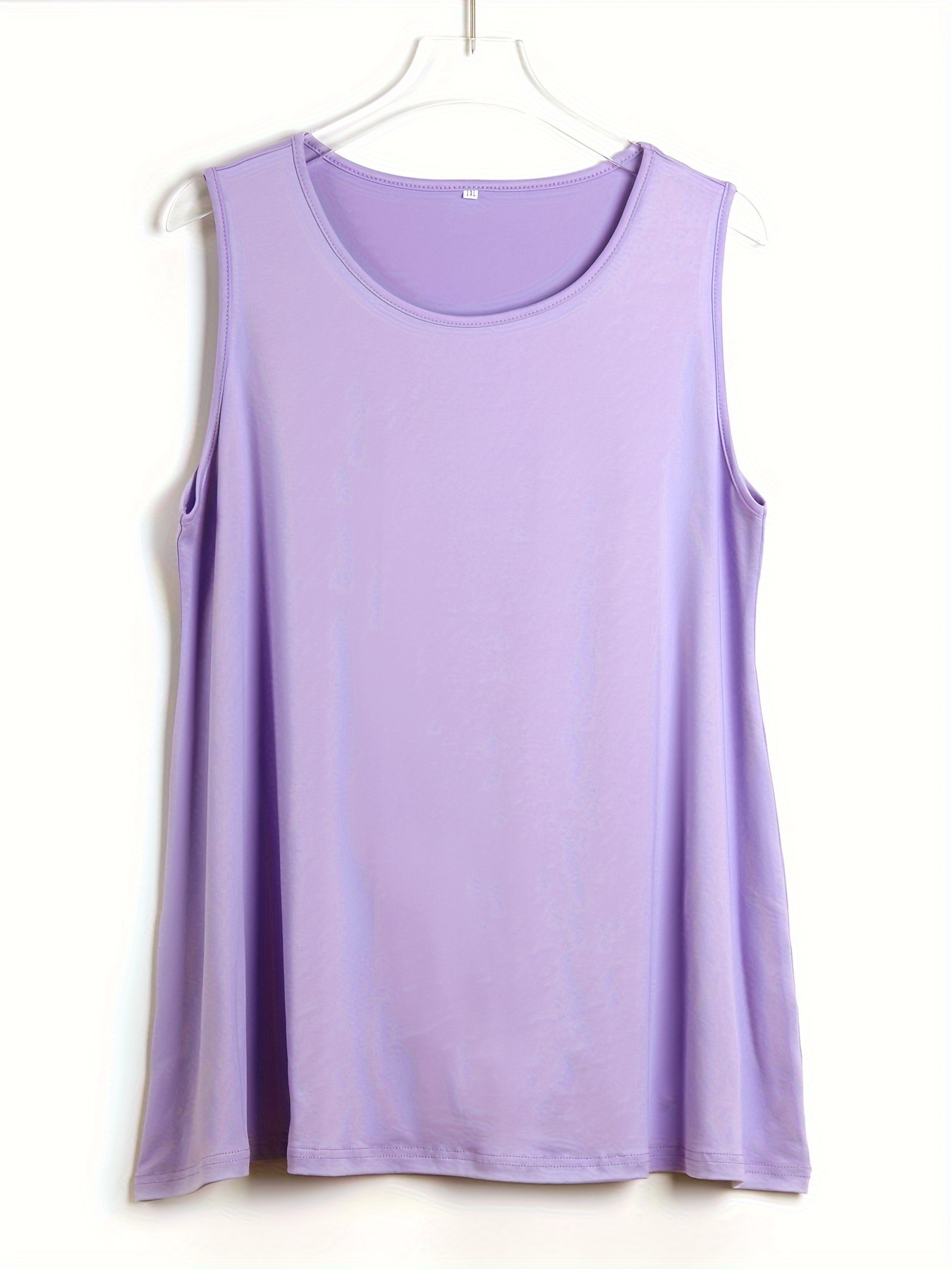 Plus Size Simple Solid Tank To - Summer Clothing Plus Size recension och pris