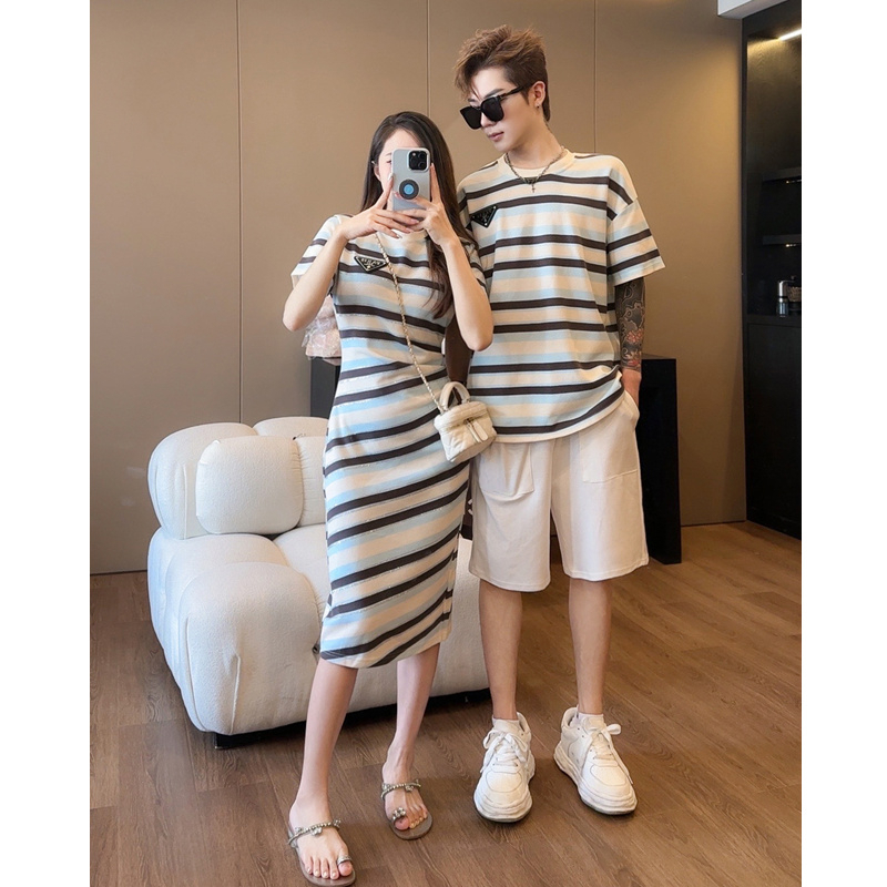 Dad Mom and Baby Matching Stri - Summer Dresses Yours Clothing recension och pris