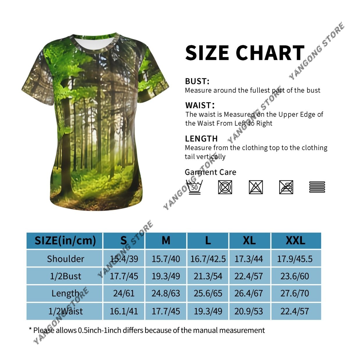Womens Short Sleeve Panoramic  - Summer Rays Clothing recension och pris