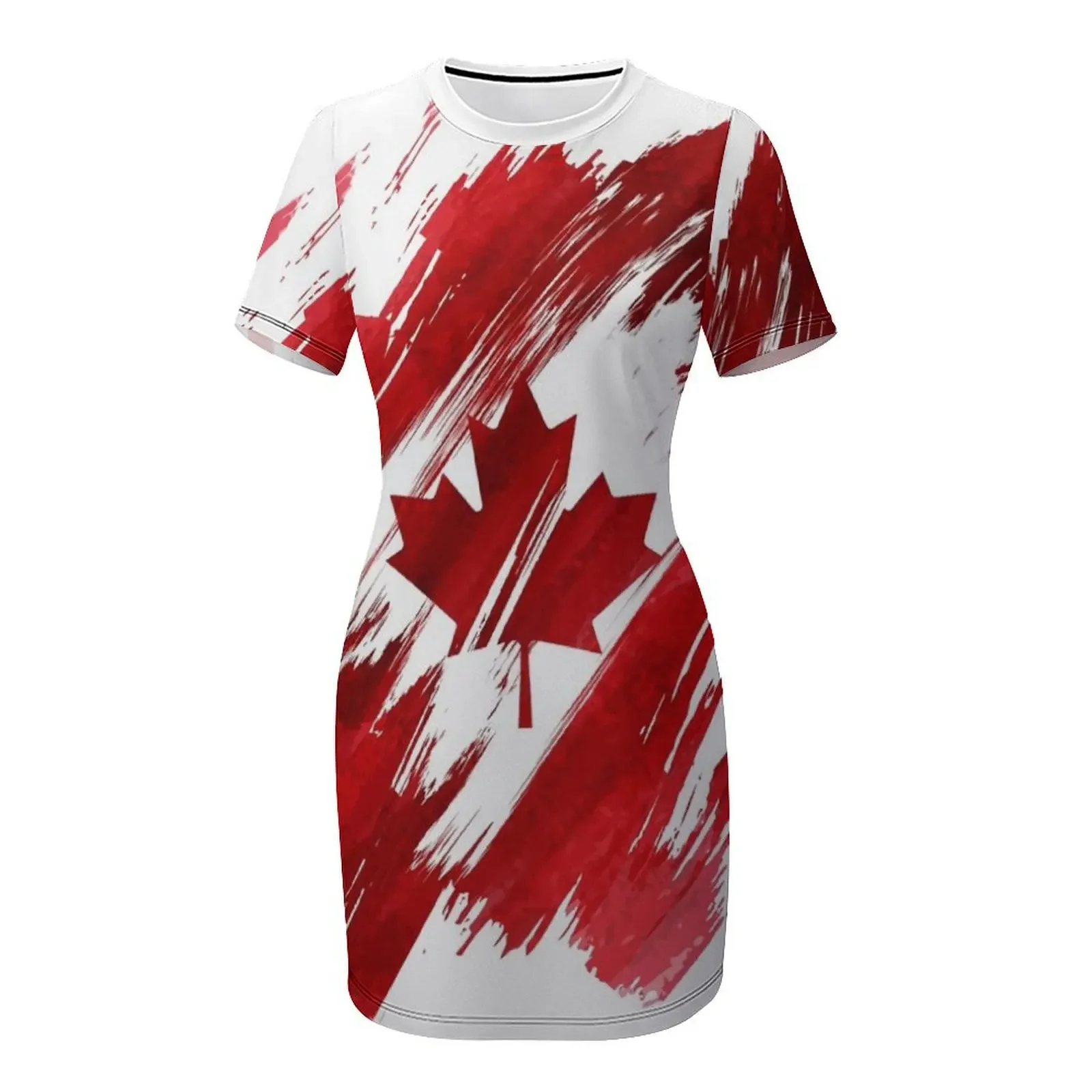 Canada Short-Sleeved Dress ele - Summer Clothing Women Canada recension och pris