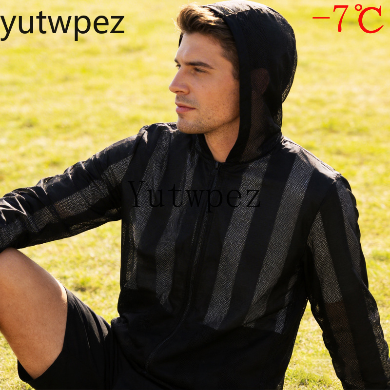Men's Ice Silk Sun Protection  - Summer Clothing Plus Size recension och pris
