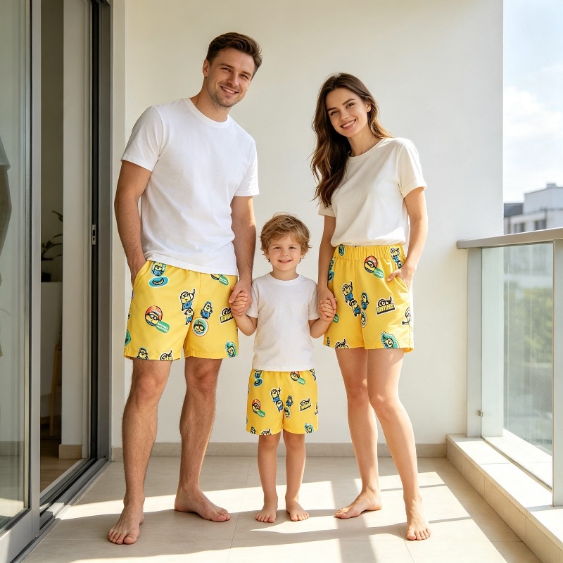 Boys Minions Printed Swim Shor - Board Short Surf recension och pris