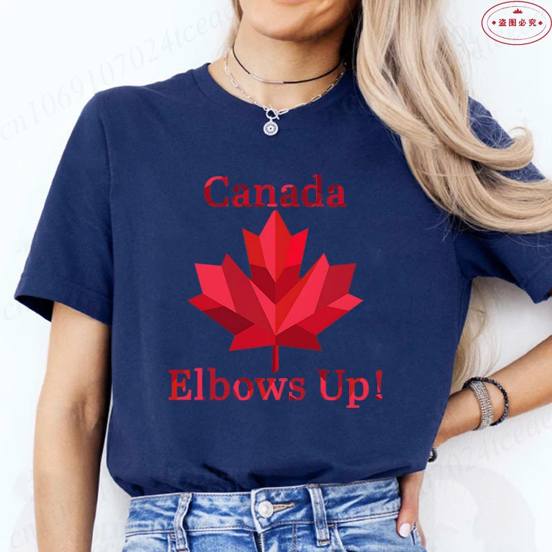Elbows Up Canada Women T-shirt - Summer Clothing Women Canada recension och pris