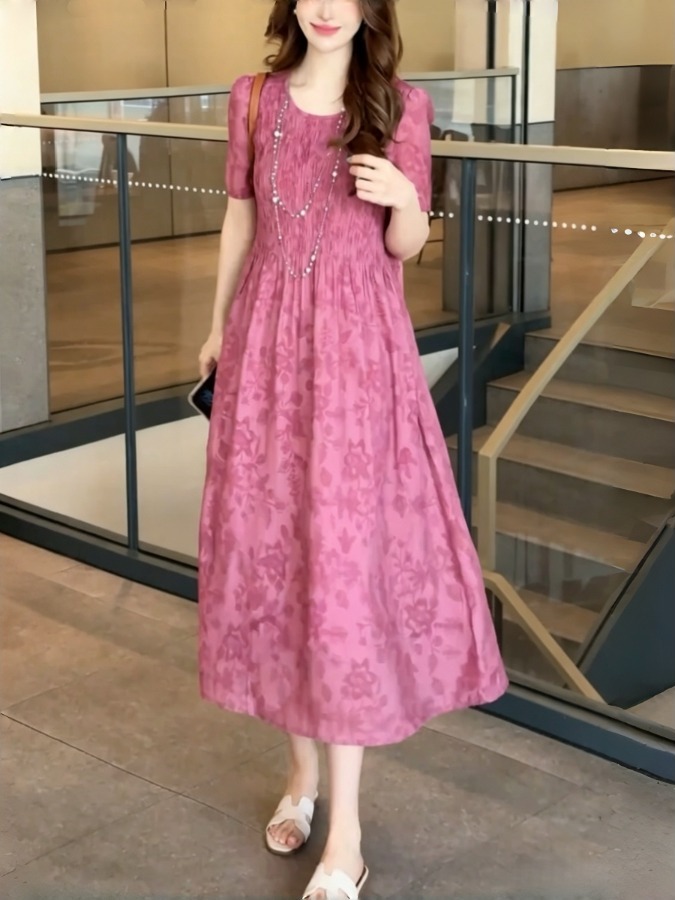 Elegant A-Line Dress Monogram  - Summer Clothing Tagline recension och pris