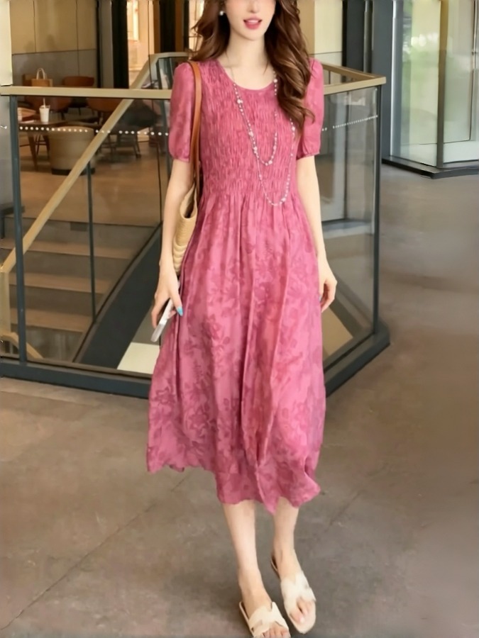 Elegant A-Line Dress Monogram  - Summer Clothing Tagline recension och pris