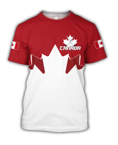 Canada T-Shirts Canadian Flag  - Summer Clothing Women Canada recension och pris