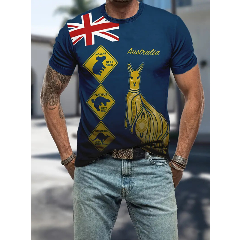 Australia Graphic T Shirts Men - Summer Clothing Women Australia recension och pris