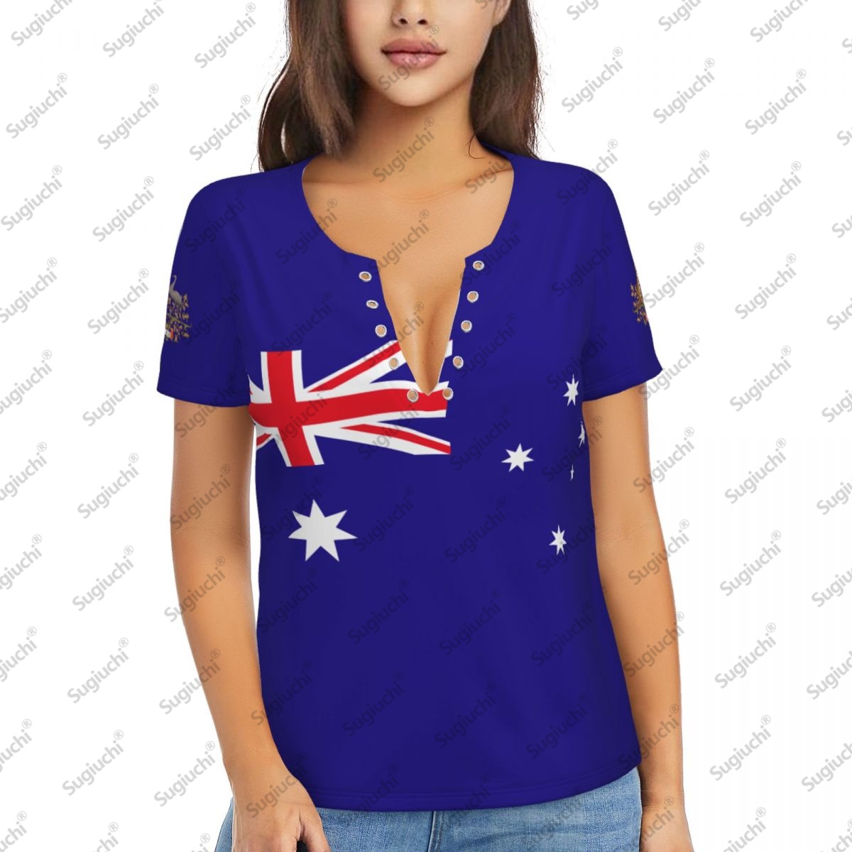 2025 Australia Flag Sexy Deep  - Summer Clothing Women Australia recension och pris
