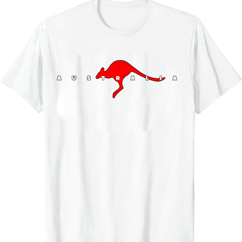 Australia Kangaroo T-Shirt Sum - Summer Clothing Women Australia recension och pris
